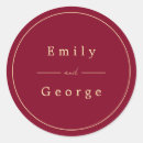 Search for burgundy monogram stickers Typography