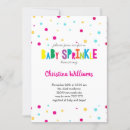Search for confetti baby sprinkle invitations Colourful