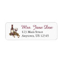 Search for wine glass return address labels Winery