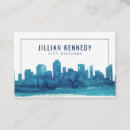 Search for skyline business cards Watercolor