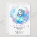 Search for pink mermaid baby shower invitations Purple