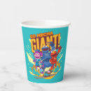 Search for sesame street paper cups Robot heroes in training