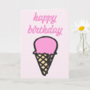 Search for ice cream birthday cards Pink