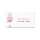 Search for happy birthday party return address labels Pink