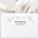 Search for silver snowflake return address labels Glitter