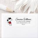 Search for character return address labels Charlie brown