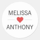 Search for red black and white wedding stickers Initials