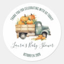 Search for truck baby shower stickers Pumpkins