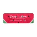 Search for watermelon return address labels Red