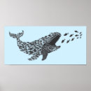 Search for black and white fish art Whale