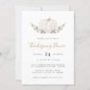 Search for gold thanksgiving invitations Pumpkin