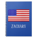 Search for red white and blue notebooks Back to school