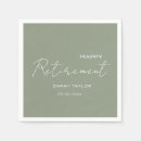 Search for happy retirement napkins Modern