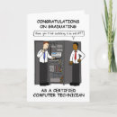 Search for computer technician cards Cartoon