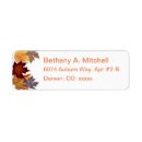 Search for red maple leaf return address labels Autumn