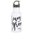 Search for team water bottles Black and white