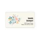 Search for arrangement return address labels Watercolor