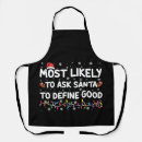 Search for winter kitchen aprons Xmas