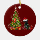 Search for black pug christmas tree decorations Xmas