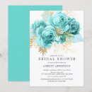 Search for aqua gold invitations Modern
