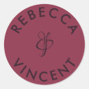 Search for bride and grooms names stickers Chic