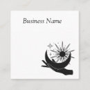 Search for moon business cards Mystical