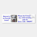 Search for breed rescue bumper stickers Puppy