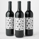 Search for halloween wine labels Black and white