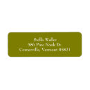 Search for olive return address labels White