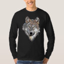 Search for wolf howling at the moon tshirts Grey