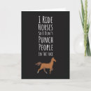 Search for funny horse riding cards Rider