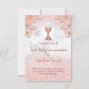 Search for faux glitter invitations Rose gold
