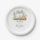 Search for white pumpkin plates Fall