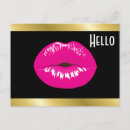 Search for lips horizontal postcards Hot pink