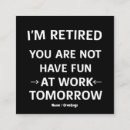 Search for funny retirement business cards Humour