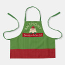 Search for elves aprons Santa