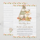 Search for tribal baby girl shower invitations Woodland