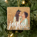 Search for future christmas tree decorations Engagement photo