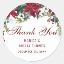 Search for red poinsettia stickers Winter