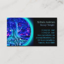 Search for the tree of life business cards Blue