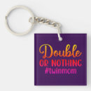 Search for mum of twins key rings For her