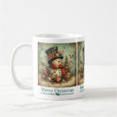 Search for christmas snowman mugs Vintage