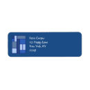 Search for square shape return address labels Blue