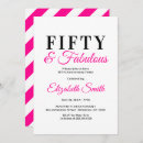 Search for 50 and fabulous invitations Elegant