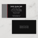 Search for checkered flag business cards Cars