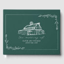 Search for emerald green guest books Rustic