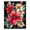 Search for poinsettias posters Christmas flower