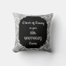 Search for 60th birthday cushions Black and gold
