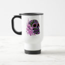 Search for day of the dead travel mugs Skeleton