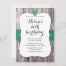 Search for ireland birthday invitations Shamrock